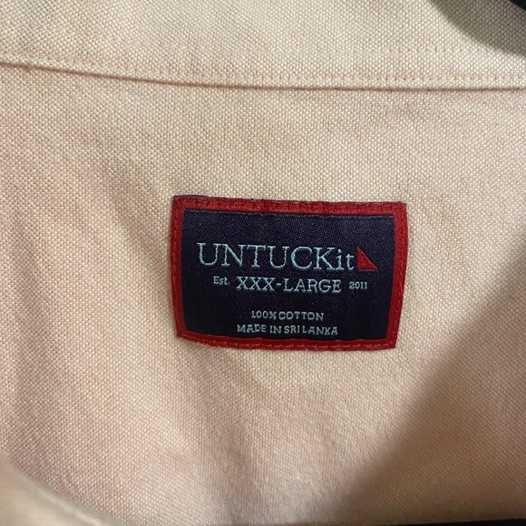 UNTUCKit Men's Picardan Peach Button Down Shirt Size XXXL - Picture 2 of 9